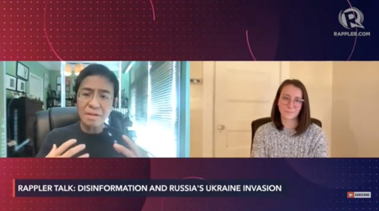 Maria Ressa interviews Jane Lytvynenko on Russian disinformation