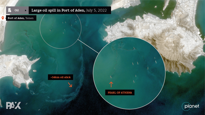 war crimes environmental property Yemen civil war oil spill ghost tankers