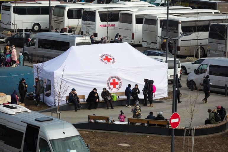Red Cross emblem war crimes investigation